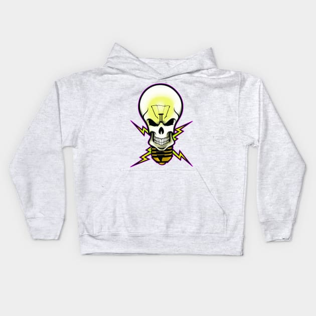 Skull Bulb Kids Hoodie by LST